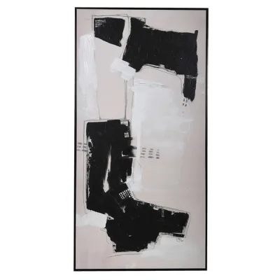 Abstract Framed Canvas