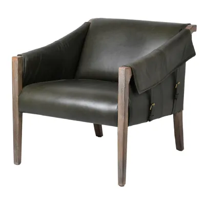 Vintage Strap Leather Armchair