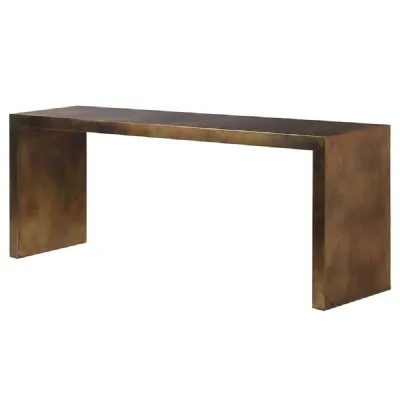 Distressed Iron Console