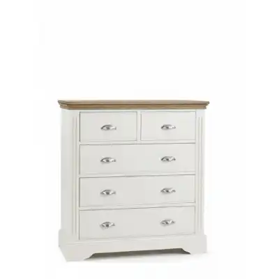 Kent Painted And Solid Oak Top 2 Over 3 Chest