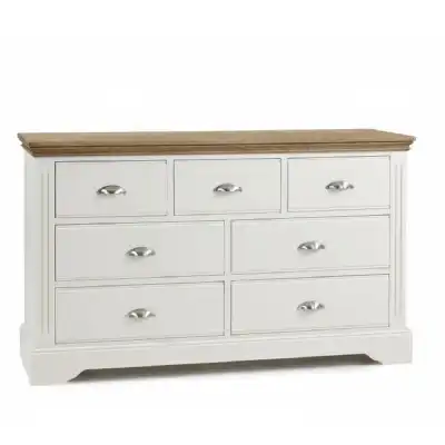 Kent Painted And Solid Oak Top 3 Over 4 Chest