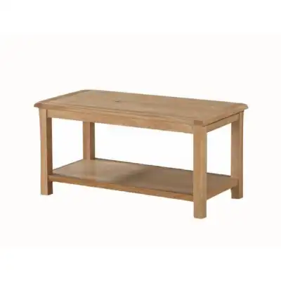 Kalmar Rustic Solid Oak Coffee Table