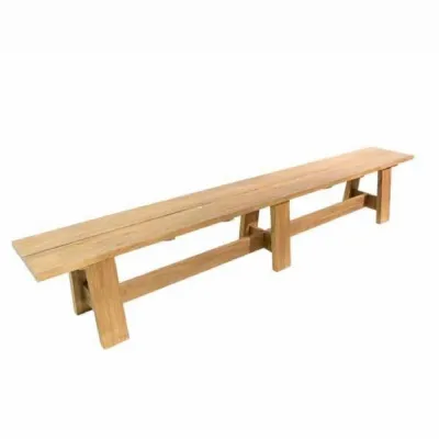 Natural Teak Extra Large Indoor and Outdoor Bench 260cm
