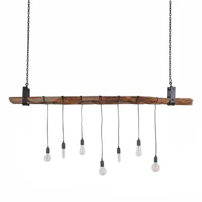 Rustic Post Chandelier