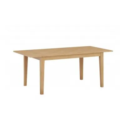 Traditional Style Natural Solid Oak 4 to 6 Seater Extending Dining Table
