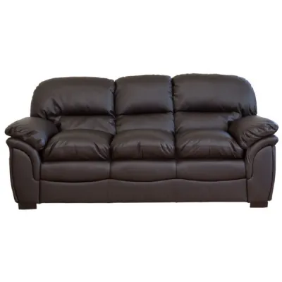 Contract Bonded Leather 3 Seat Sofas
