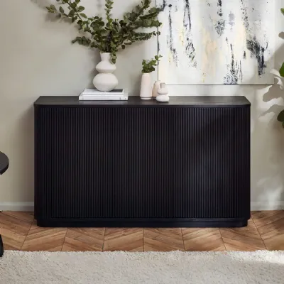 Louis Fluted Sideboard Black