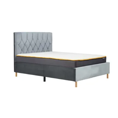 135cm Loxley Fabric Bed Grey