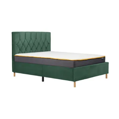 120cm Loxley Fabric Bed Green