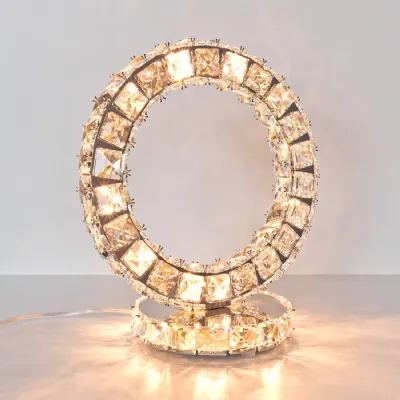 Glass Crystal Mirrored Ring Shaped Vanity Light with LED