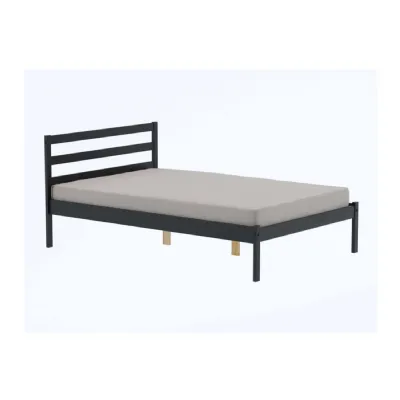 135cm Luka Bed Black Pine