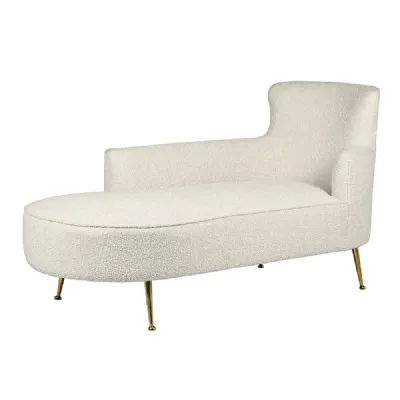 Boucle Cream Chaise