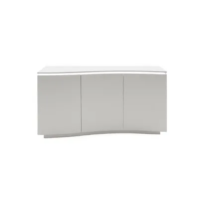 Light Grey Matt 3 Door Sideboard with LED Lights