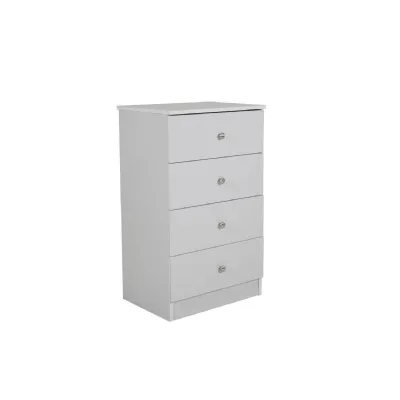 Levi Bedroom 4 Drawer Chest of Drawers Light Grey