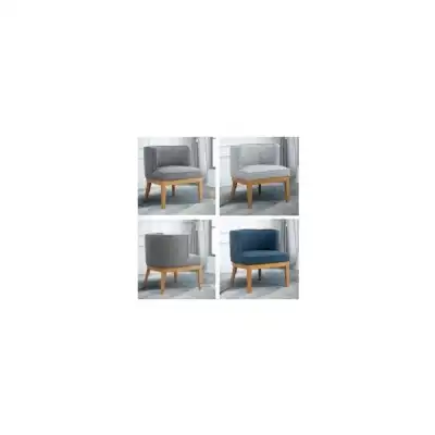 Lucy Compact Fabric Accent Chair Dark Grey