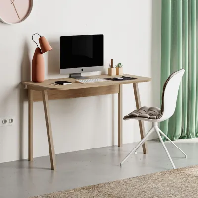 Luton Modern Study Desk Oak 120cm Wide
