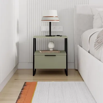 Pal Modern Nightstand Ash Green