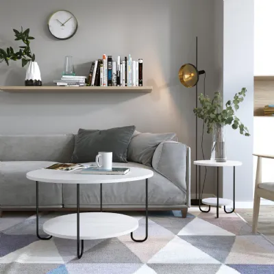 Corro Modern Coffee Table White