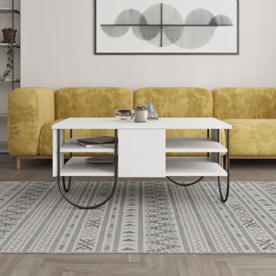 Norfolk Modern Coffee Table White