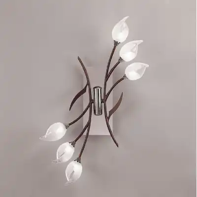 Holland Ceiling Wall Switched 6 Light G9, Polished Chrome Wenge