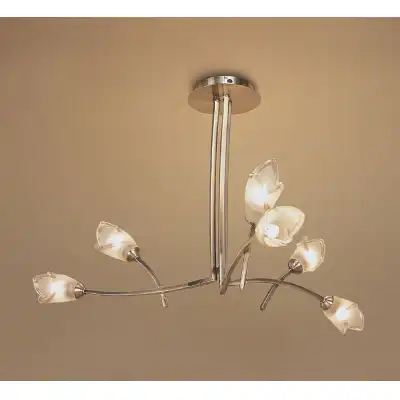 Pietra Pendant 3 Arm 6 Light G9, Antique Brass