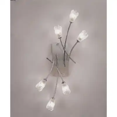 Pietra Ceiling Wall Switched 6 Light G9, Polished Chrome