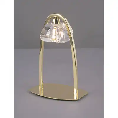 Alfa Large Table Lamp 1 Light G9, Polished Brass