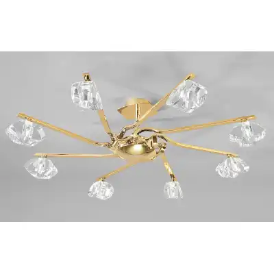 Alfa Semi Flush 8 Light G9 French Gold