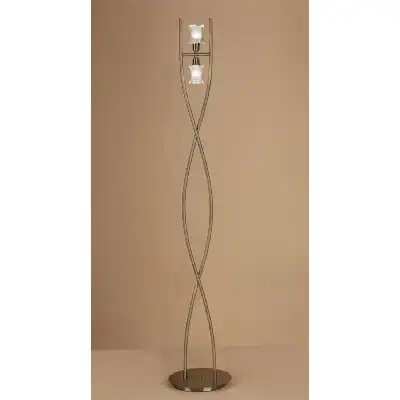 Alaska Floor Light G9 2 Light G9, Antique Brass, NOT LED CFL Compatible