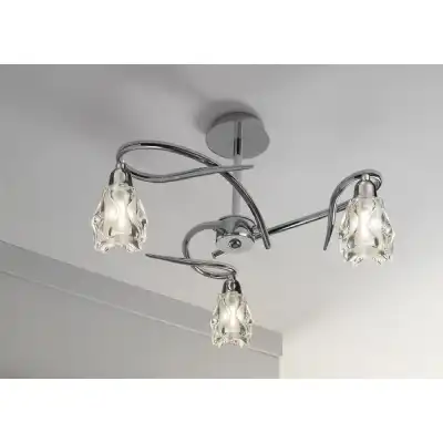 Amel Ceiling E14 3 Light Polished Chrome