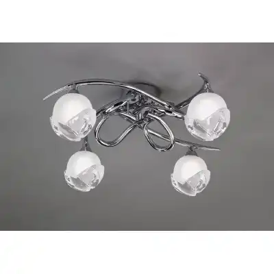 Fragma Ceiling 4 Light G9, Polished Chrome