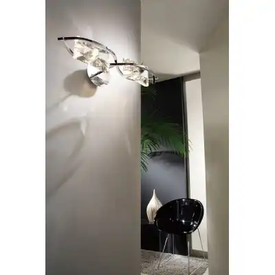 Kromo Wall Lamp Switched 2 Light G9, Polished Chrome