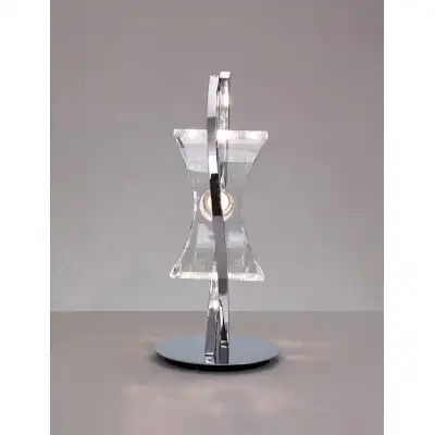 Kromo Table Lamp 1 Light G9 Looped Frame, Polished Chrome