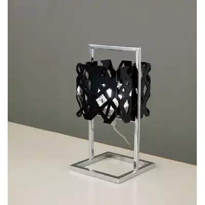 Tokio Table Lamp 1 Light G9, Gloss Black Polished Chrome