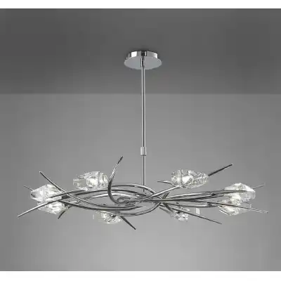 Eclipse Telescopic 8 Light G9, Polished Chrome