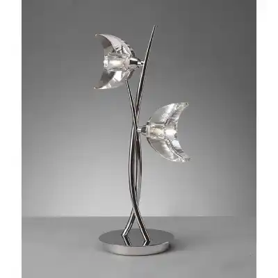 Eclipse Table Lamp 2 Light G9, Polished Chrome