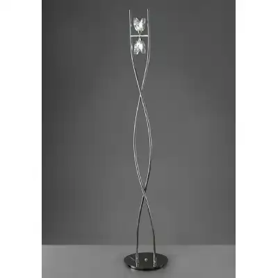 Eclipse Floor Lamp 2 Light G9, Polished Chrome, NOT LED CFL Compatible