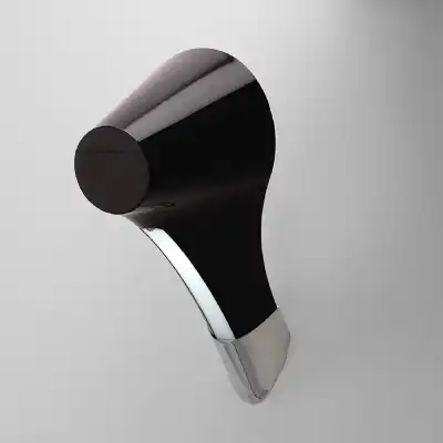 Ora Wall Lamp 1 Light E27, Gloss Black White Acrylic Polished Chrome, CFL Lamps INCLUDED