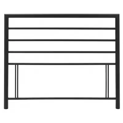 Black Metal 4ft Small Double Bed Headboard