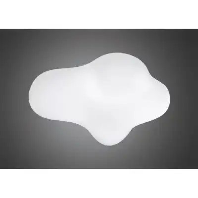 Eos Ceiling 4 Light E27 Outdoor IP44, Opal White