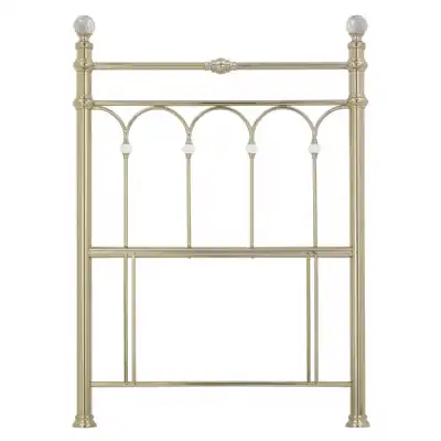Krystal Traditional Brass Metal 3ft Single Headboard