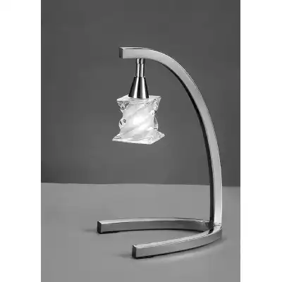 Salomon Table Lamp 1 Light G9, Satin Nickel