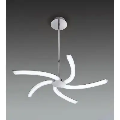 On Telescopic 30W LED 3000K, 3000lm, Polished Chrome Frosted Acrylic, 3yrs Warranty