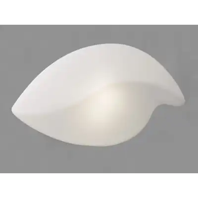 Natura Flush Ceiling Wall Indoor Large 2 Light E27, Polished Chrome Opal White