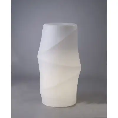 Bambu Tall Pot No Light Outdoor, Opal White
