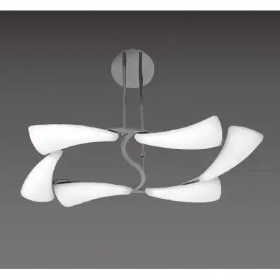 Mistral Telescopic 36W LED Rectangular 3000K, 3240lm, Polished Chrome Frosted Acrylic, 3yrs Warranty