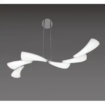 Mistral Telescopic 36W LED Linear 3000K, 3240lm, Polished Chrome, Frosted Acrylic, 3yrs Warranty