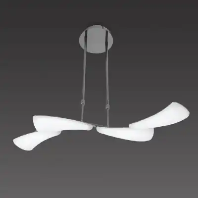 Mistral Telescopic 24W LED Linear 3000K, 2160lm, Polished Chrome, Frosted Acrylic, 3yrs Warranty