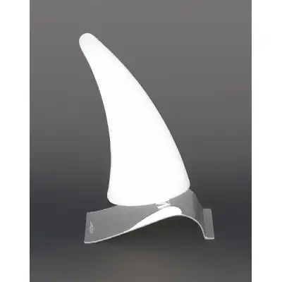 Mistral Table Lamp Left 6W LED 3000K, 540lm, Polished Chrome Frosted Acrylic, 3yrs Warranty