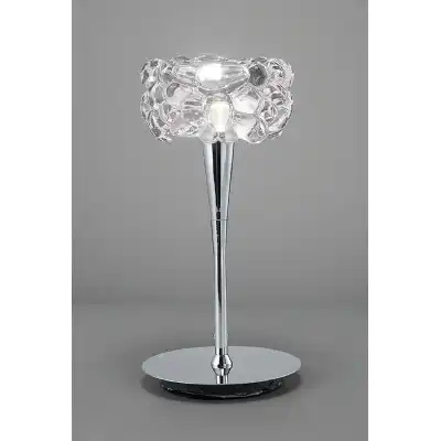 O2 Table Lamp 1 Light G9, Polished Chrome